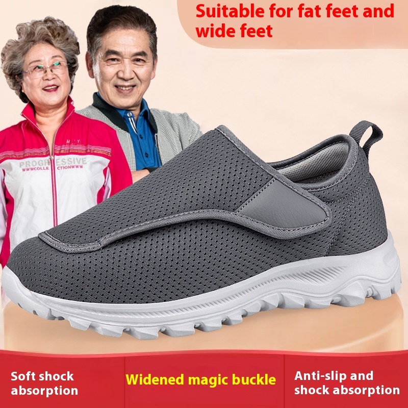 Widened Instep Swollen Feet Special Shoes Walking Shoes Men's Velcro Adjustable - Image 10