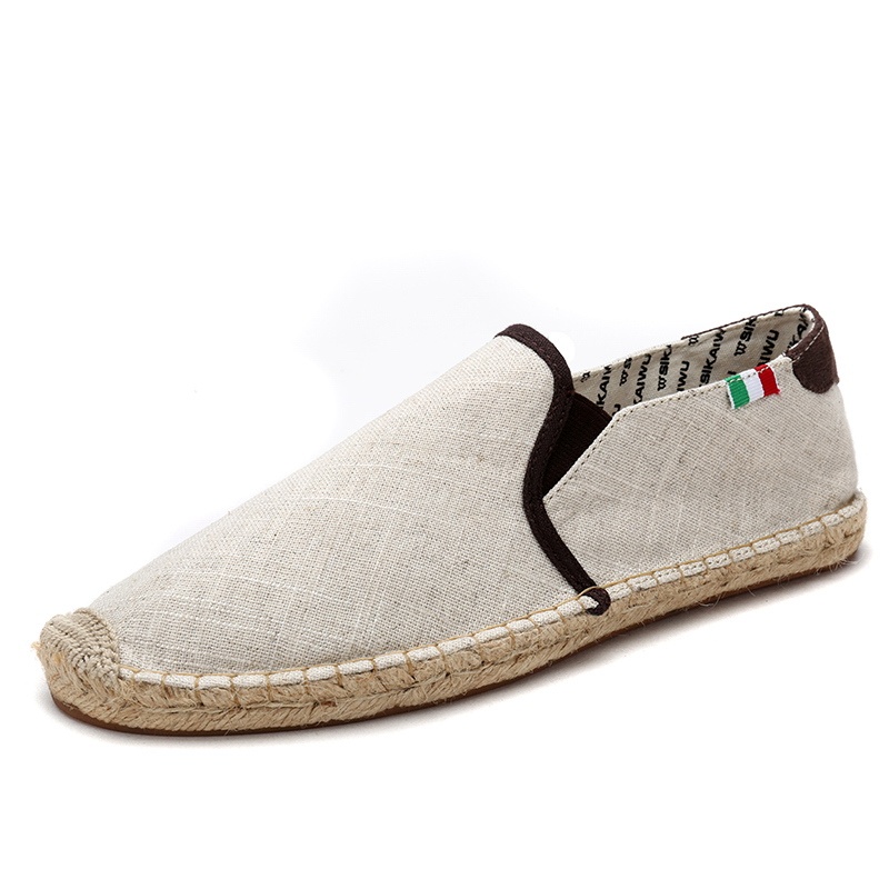 Men's straw canvas shoes - Image 4