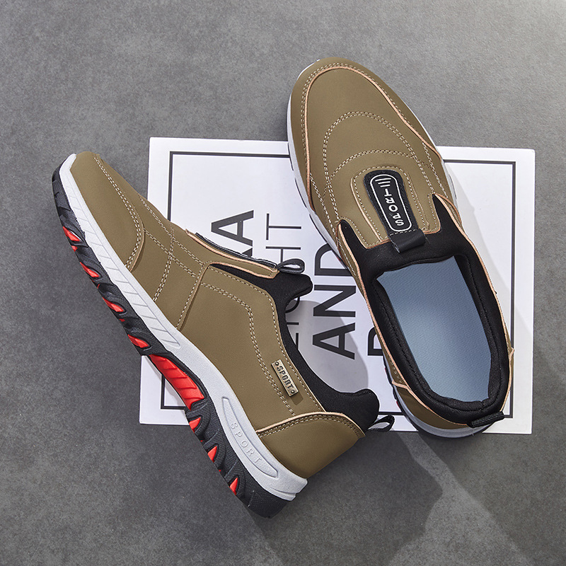 Men's Shoes Autumn And Winter Slip-on Lazy Shoes Non-slip Walking Shoes Soft Bottom Lightweight Sneaker - Image 3