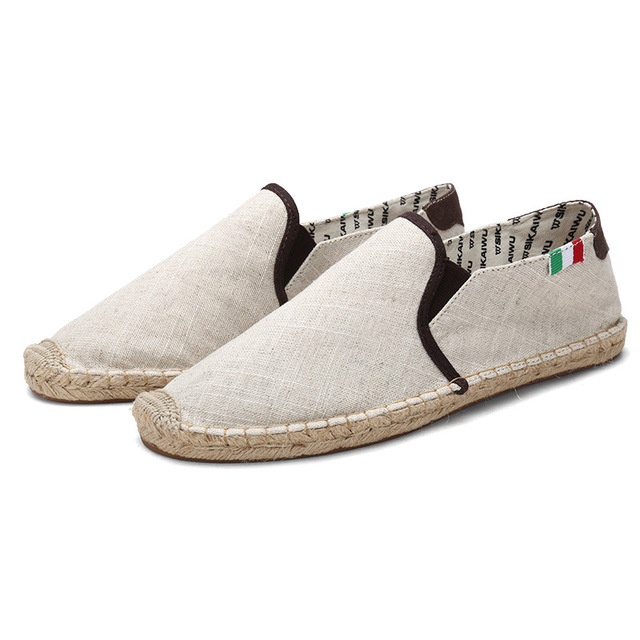 Men's straw canvas shoes - Image 8