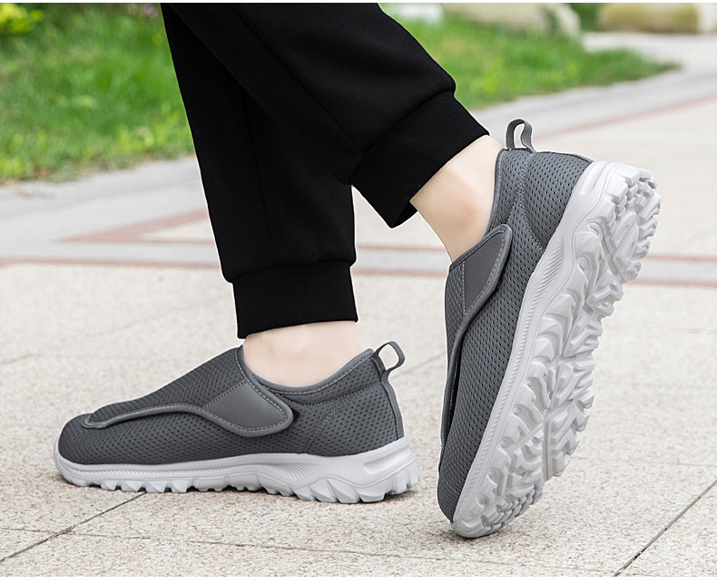 Widened Instep Swollen Feet Special Shoes Walking Shoes Men's Velcro Adjustable - Image 7